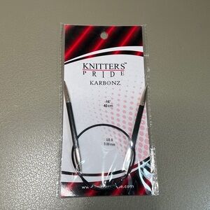 Knitters Pride Karbonz 5.00 mm US8 Circular Knitting Needles - Black